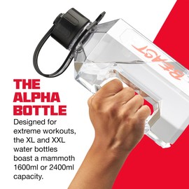 Alpha Designs | Water Bottle 1.6l | 1 Litre Water Bottle | Large Water Jug | BPA Free & Leakproof | For Men, Sports, Gym & Travel | Clear