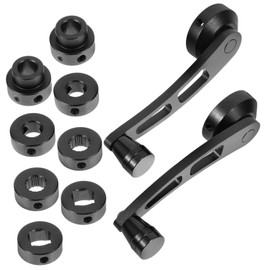 Mobestech 1set Aluminum Alloy Window Crank Handle Winder for Classic Cars Durable Lightweight Design Easy Installation for Vintage Vehicles Car Window Handle Replacement