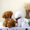 Amily, 4 Types of Plush Dogs, Keychain, Ribbon, Fluffy, Cute,