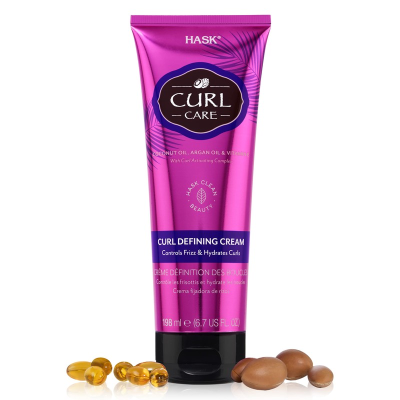 HASK, Crema Fijadora de Rizos, Controla el Frizz, Hidrata, Libre
