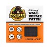 Gorilla Flexible Wall Repair Patch, 4”x 4”, (Pack of 1)