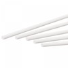 sourcing map ABS Plastic Rod Round Solid White Bar 3mmx250mm