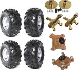 Unbranded 8" Wheels 18x9.5-8 18x9.50-8 Tire & Rim 4 Lug Racing Sport Rear Wheel Go kart - two tire only