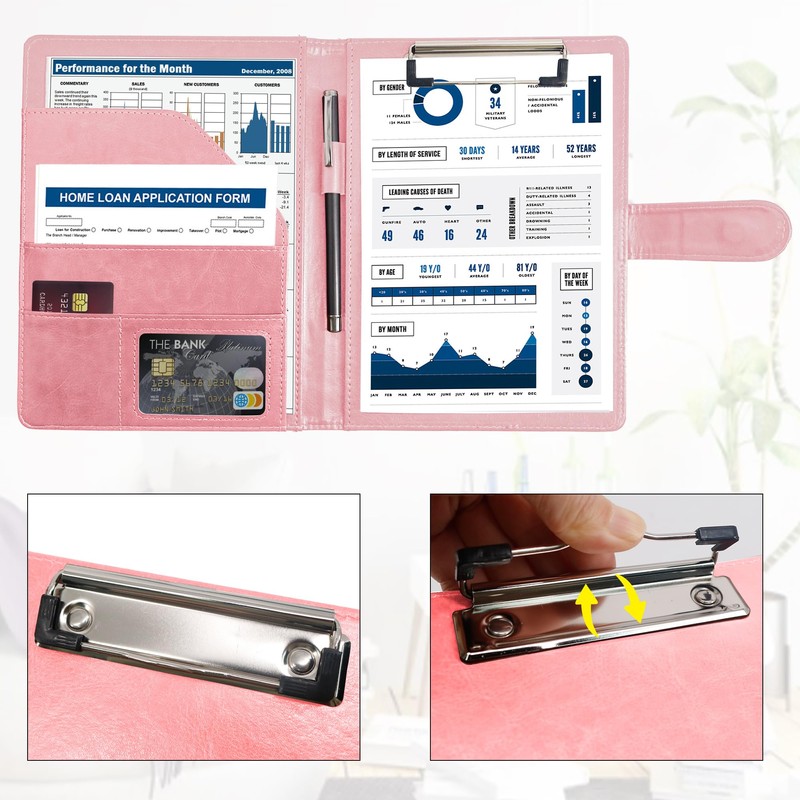 GraduatePro Writing Case A5 Clipboard Folder with Magnetic Closure, Organiser