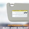 Left Driver Right Passenger Side Grey Sun Visor Fit for