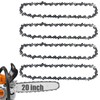 4Pcs 20 inch Chainsaw Chain 3/8" LP Pitch .050" Gauge