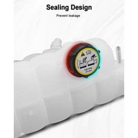 Front Engine Coolant Reservoir Tank Replace FL3Z-8A080-A 603-318 Fit for Ford F-150 2015-2021 Expedition Lincoln Navigator 2018-2021, Engine Coolant Radiator Overflow Tank Assembly with Cap