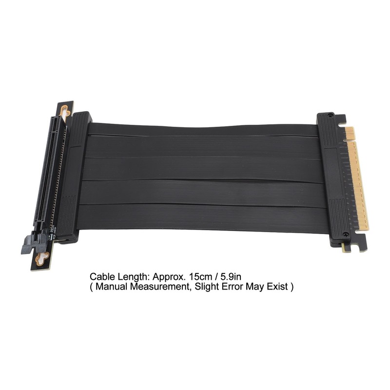 PCIE 4.0 X16 Extender 90 Degree 26GB/s 5.9 Inch Shielded
