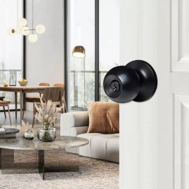 2cerradura De Acero Inoxidable Negro Para Puerta De Recámara Banna
