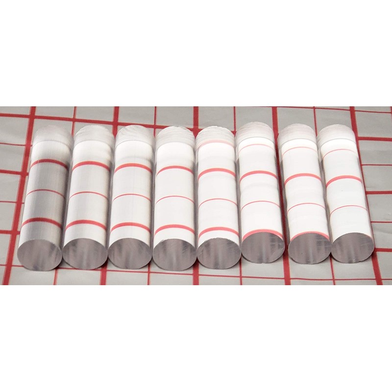 8 Pcs 3/4” OD x 3” Long Clear Acrylic Plexiglass