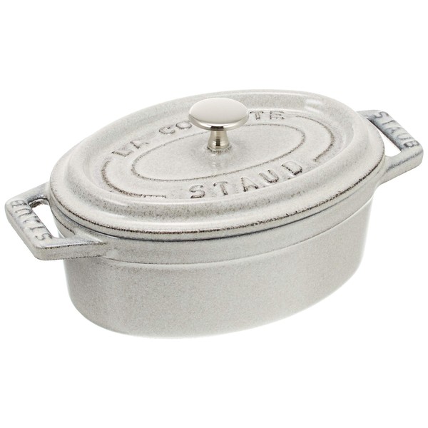 staub La Cocotte Oval 40506-538 Pico Cocotte Oval Campagne 40506-538 Small Two-Handed Enameled Pot, Oval