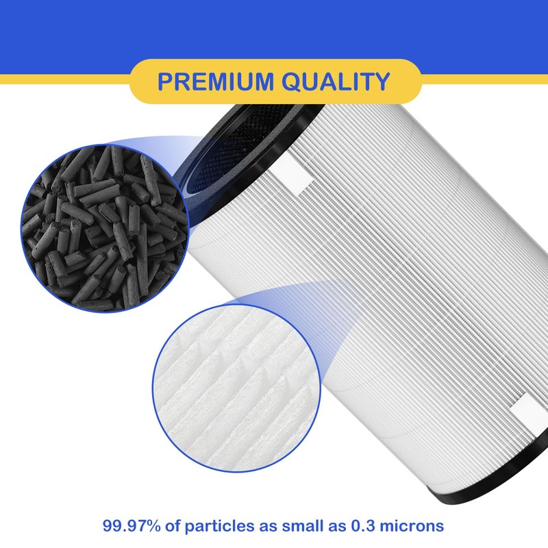 AP-T40FL True HEPA Replacement Filter Compatible with 1461901 Homedics Total
