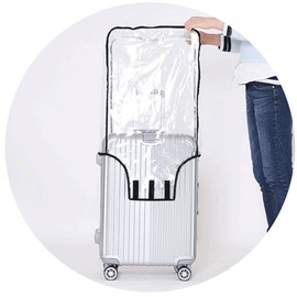 PVC Suitcase Cover, Waterproof Luggage Cover, Dustproof, Scratch-Resistant, Transparent, Scratch-Resistant Trolley Suitcase Cover, Suitcase Protective Cover, Suitable for Business Trips, Travel,