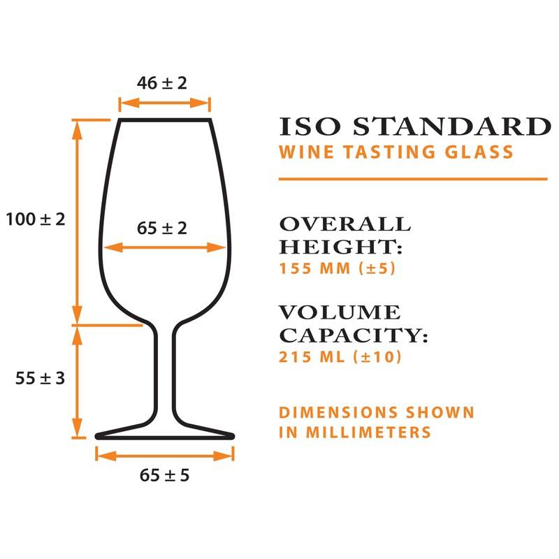 Final Touch ISO INAO Wine Tasting Glasses Set of 6