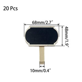 Yuqim 20 Pack Wooden Mini Chalk Board Clip on Signs Blackboard Tag with Clips Message Chalkboard Labels Clip for Baskets Memo(Lantern)