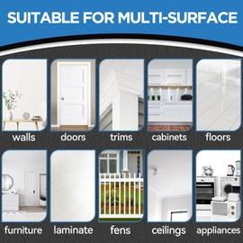 White Paint Multi Surface White Paint Refinishing Wall, Door, Cabinets, Wood, Furniture, Appliance, Tub and Tile, Porcelain, Touch Up Paint Pen for Refrigerators, Washers, Dishwashers, Microwave Oven