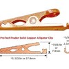 ProTechTrader Solid Copper Alligator Clips (4 pack) - Soldering Heat