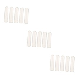 Housoutil 15pcs Refillable Essential Oil Tubes White Aromatherapy Sticks for Congestion Relief Portable Design for Travel and Daily Use