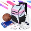 Basketball Bag, Large Basketball Backpack with Shoe Compartment and Ball