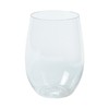 Fun Express Clear Stemless Plastic Wine Glasses - 12 Pieces