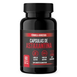Astaxantina 500 MG  LENICO  60 Cpsulas  Alta Absorcin  Suplemento Alimenticio  Libre de Gluten y Aditivos  Antioxidante Natural                       