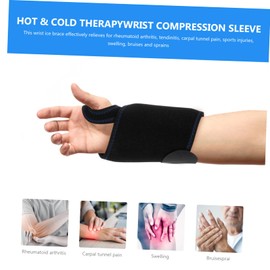 KOMBIUDA 4pcs Gel Ice Pack for Wrist and Arm Care Reusable Cold Therapy Compression for Sports Injuries from Soreness and Swelling Strap Included