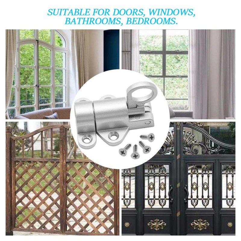 CEEYSEE Pack of 4 Automatic Locking Door Latch Aluminium Alloy