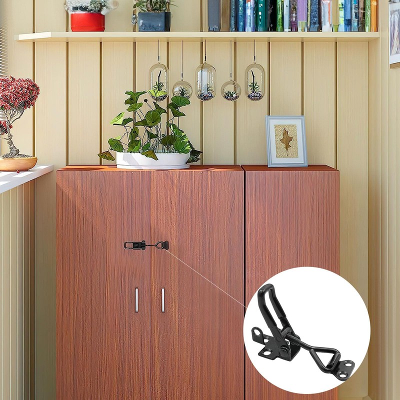 4Pack Adjustable Black Toggle Clamp Latch,(4003) Heavy Duty 1320 lbs