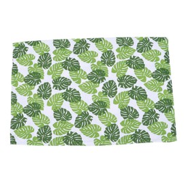 MAGICLULU Leaf Printed Tablecloth for Hawaii Parties Cotton and Flax Decorative Table Cover for Home and Event Decor