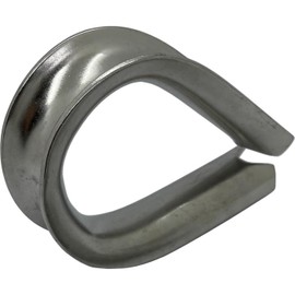Wire Rope Thimble Stainless Steel V4A 316 16 mm Rustproof Rope Thimble