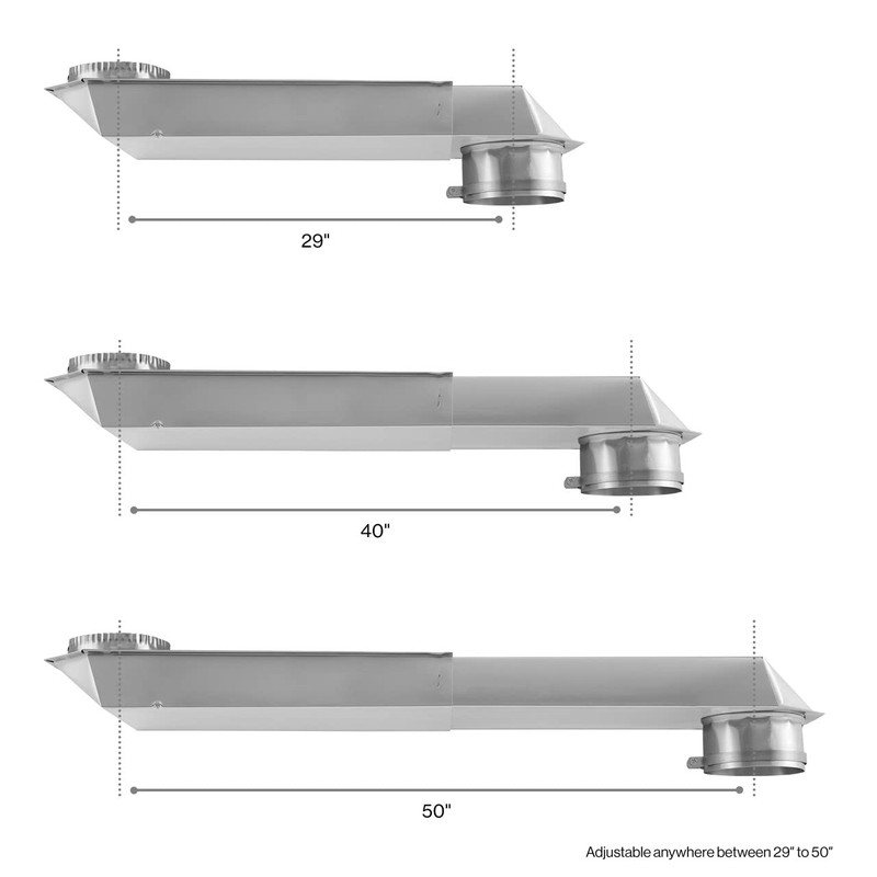 Whirlpool 4396014 Genuine OEM Telescoping Vent Kit For Dryers Telescoping