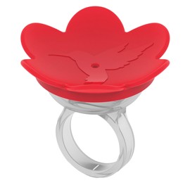 ZUMMR Hummingbird Ring Feeder (Red) - Hand Feed Hummingbirds Right in Your Backyard. Get up Close and Personal with Nature. Proudly Made in The U.S.A. - The Original