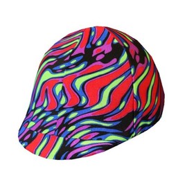 Equestrian Riding Helmet Cover - Neon Lava