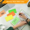 3x5 Inch Transparent Sticky Notes, 200 Sheets 4 Colors Large
