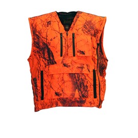 Gamehide Mountain Pass Extreme Big Game Blaze Deer Hunting Vest (Orange Camo, 4X-Large)