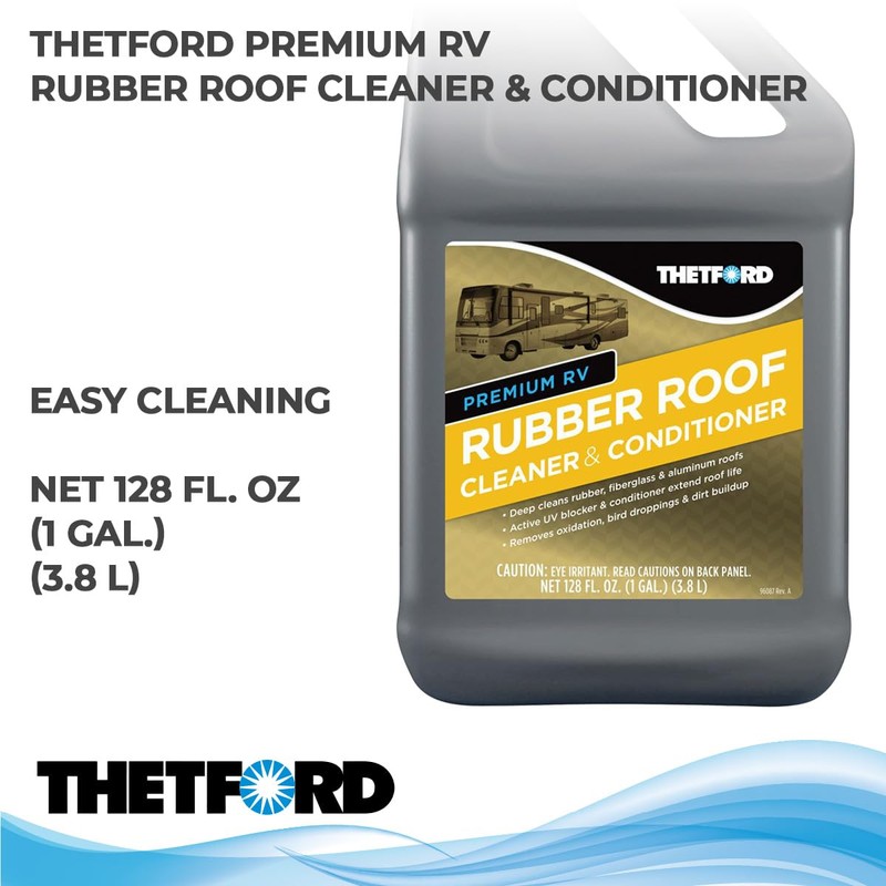 THETFORD Premium RV Rubber Roof Cleaner & Conditioner - Non-Toxic