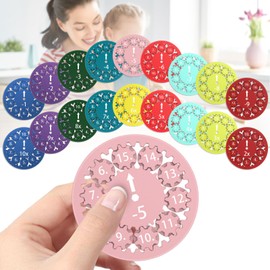 18 Stück Mathe Fidget Spinner: Math Spielzeug für Kinder, Lernspiele mit Addition, Subtraktion, Multiplikation und Division, interaktives Lernspiel für spaßiges Mathe-Lernen