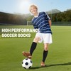 Ultrafun 4 Pairs Grip Soccer Socks Non Slip Knee High
