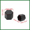 Motoforti 20pcs Black 17mm Car Wheel Nut Lug Hub Covers