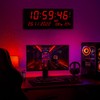 LED Digital Wall Clock 35x15cm – Large Display with Date,