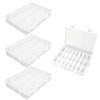 Set of 4 Storage Boxes with Lid, 24 Compartments, Storage