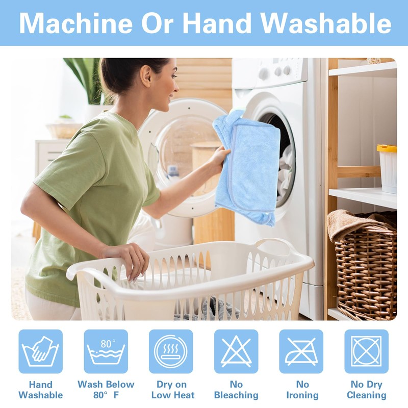 Fnaobai Pet Bathrobe Towel Dog Cat Drying Coat Super Absorbent