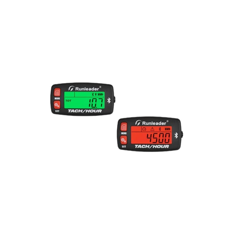 2 PCS of Runleader LCD Bluetooth Tach/Hour Meter, Maintenance Reminders,