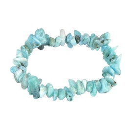 Lebensquelle Plus Larimar Chip Bracelet | High Quality Gemstone Bracelet, Gemstone, Larimar