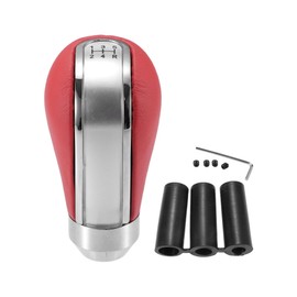 A ABSOPRO Car 5 Speed Gear Shift Knob Universal 3.54" Manual Transmission Red