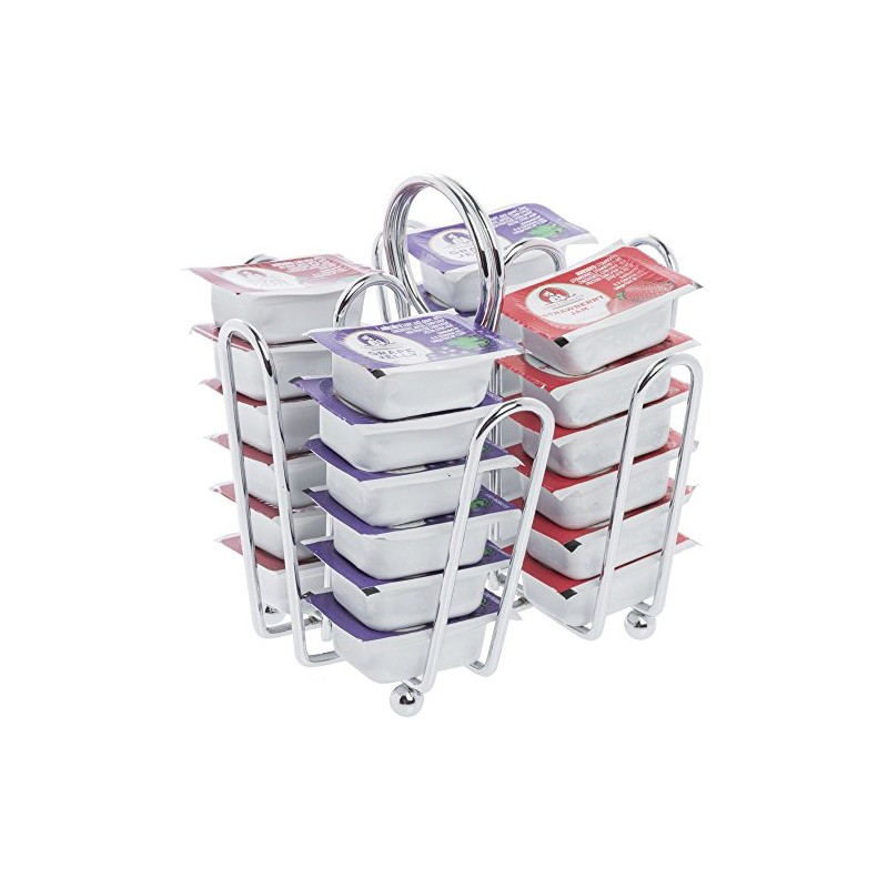 Tablecraft 597C Chrome Plated Jelly Packet Rack