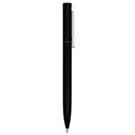 Gullor Simple Style Metal Retractable Ballpoint Pen, Medium Point Black Ink, Black