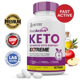 Fast Active Keto ACV Extreme Pills 1675MG Keto Support Blend Alternative to Fastactive Keto ACV Gummies Formulated with Apple Cider Vinegar Extra Virgin Olive Oil Powder Green Tea Leaf 120 Capsules
