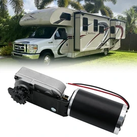 R25075 RV Slide Out Motor with R25076-1 Gearbox High Output Motor 13 Tooth Sprocket for BAL Accu-Slide Cable Slide Out System Compatible with RV Trailer Replace ‎225008