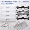 LUFF 4Pcs Anti-Blue-Ray-Lesebrille Tragbare UltraleichtleserÔºà0.0XÔºâ